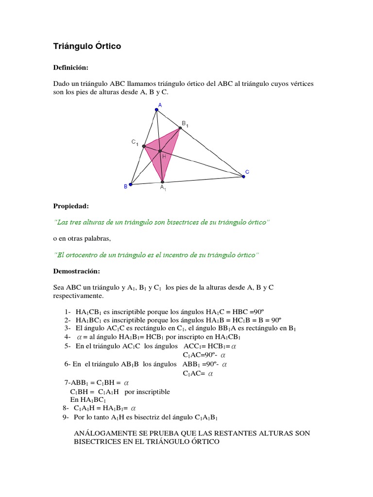 Triangulo Ortico Pdf