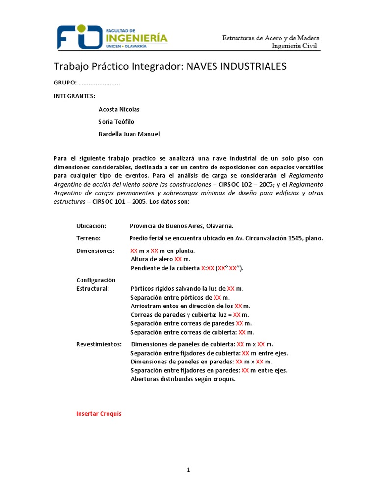 Análisis Estructural de Naves Industriales | PDF | Barlovento y ...