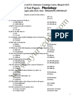 Physiology Model Test Papers New Updated 2016