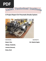 A Project Report On Pneumatic Breake System