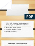 Average Rainfall Over Area