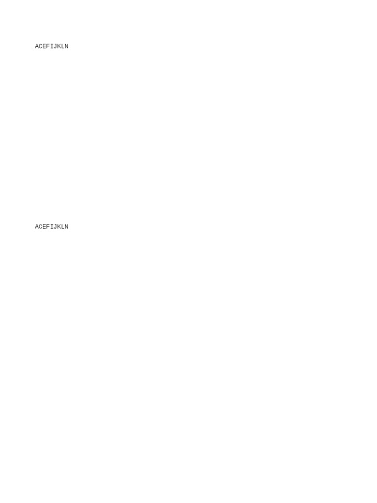 Repeated Sequence Analysis: ACEFIJKLN | PDF