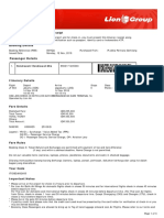 Lion Air Eticket Itinerary / Receipt: Hendrawati/Hendrawati Mrs