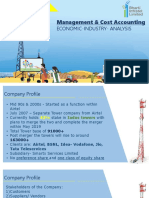 Management & Cost Accounting for Telecom Tower Company
