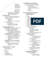 Global Health Communicable Diseases and Risk Factors