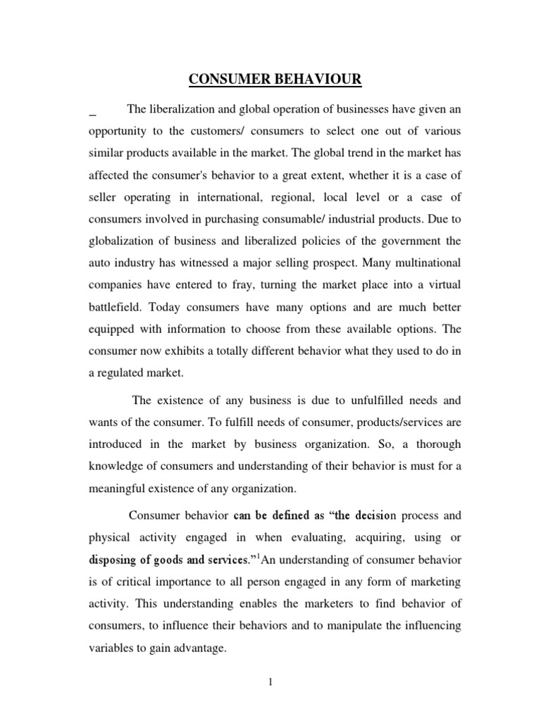 Understanding Consumer Behavior Dynamics | PDF | Consumer Behaviour ...