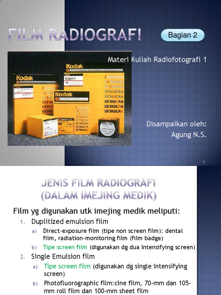 Materi Kuliah Radiofotografi | PDF