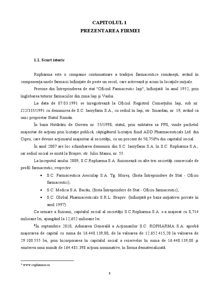 Ropharma Sa | PDF