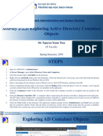 Activity 2-2.2: Exploring Active Directory Container Objects