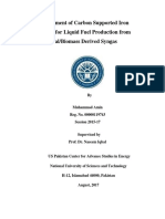 Development of Carbon Supported Iron Catalyst for Liquid Fuel Production