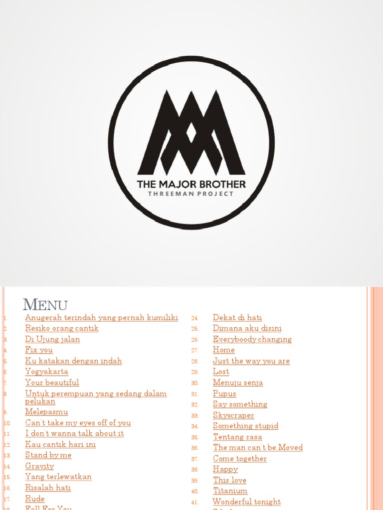 List Lagu A Pdf