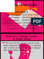 Timbang Terima Di Kamar Operasi