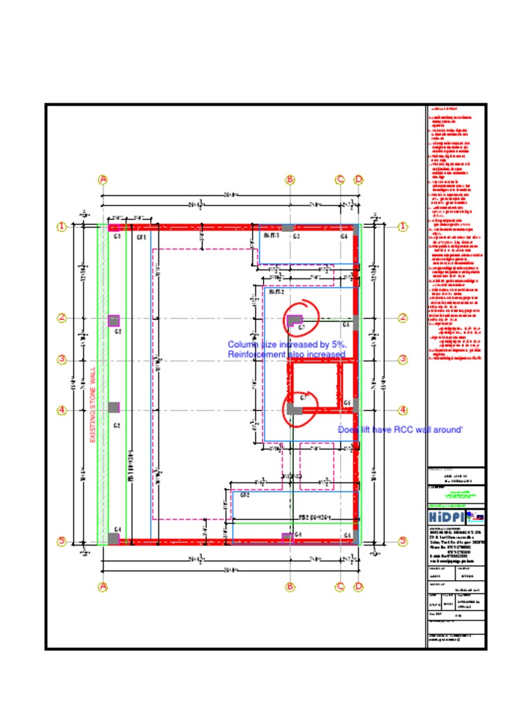 RCC Foundation Plan | PDF | Column | Art Media