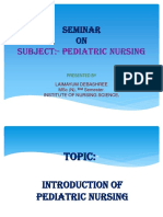 Seminar on Pediatric Nursing