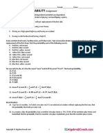 Conditional Probability: Assignment