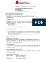 Propuesta de fumigación 187m2 cámara almacenamiento