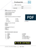 4basico - Evaluacion N1 Ingles - Clase 01 Semana 05 - 1S