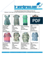 Baju Murah Jual Grosir Batik Solo Pekalongan Model Terbaru 2010 Foto Katalog 2 November