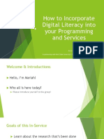 Digital Literacy In-Service