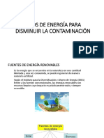 Tipos de Energía Para Disminuir La Contaminación