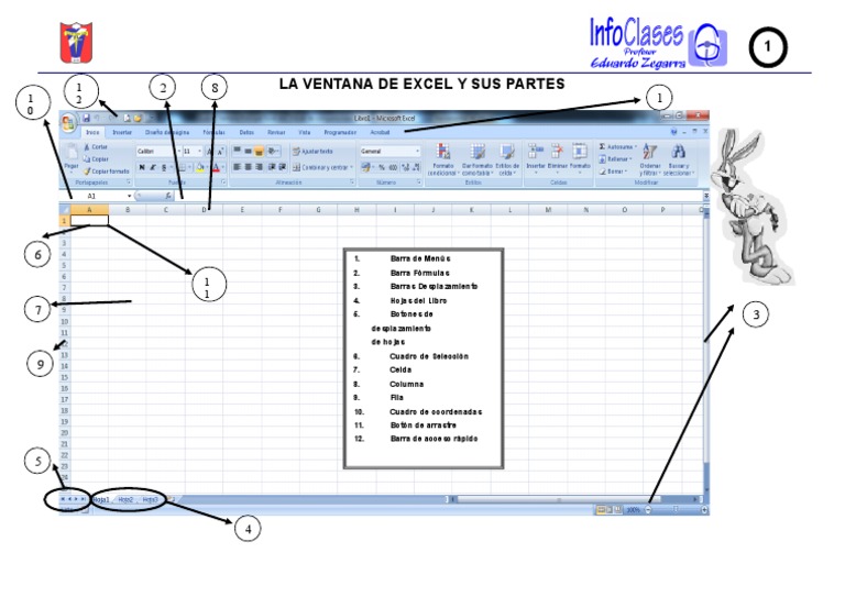 1 La Ventana De Excel Y Sus Partes