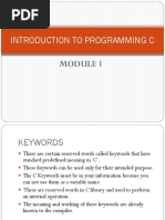 Programming in C