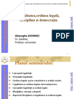 Tema 19 Legalitatea, Ordinea Legala, Disciplina Si Democratia