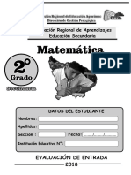 ERAI-Matematica Segundo Grado Secundaria