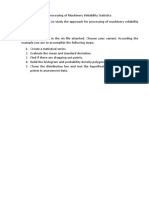 Processing of Machinery Reliability Statistics