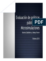 Evaluacion de Politicas Publicas Con Microsimulaciones PDF