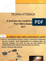 1.1. Cap.a Evolucao Dos Modelos Atomicos - Maria Gaspar