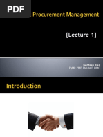 Introduction to Procurement Management | PDF | Procurement | Project ...