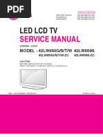 Led LCD TV: Service Manual