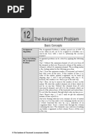 The Assignment Problem: Basic Concepts