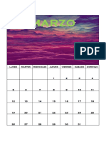 Calendar I o