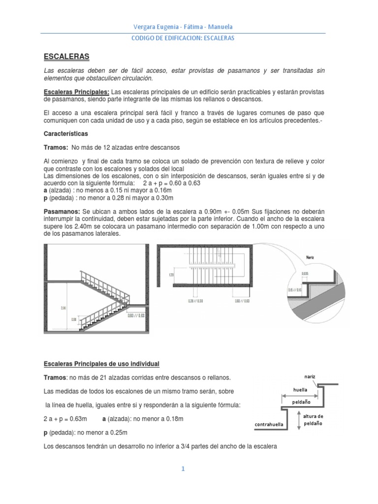 Escaleras - Vergara | PDF | Escalera | Diseño arquitectonico, image size:768x1024