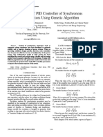 Tuning of PID Controller of Synchronous Generators Using Genetic Algorithm