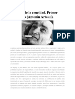 Artaud - Crueldad - Primer Manifiesto