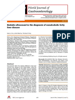 Bedside Ultrasound in The Diagnosis of Nonalcoholic Fatty Liver Disease