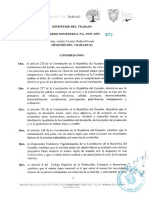 Acuerdo Ministerial MDT 2019 070 Salario Digno