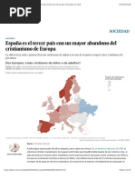 España es el tercer país con un mayor abandono del cristianismo de Europa