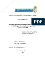 Eficiencia Energética Calentadores Solares. Estudio de PDF