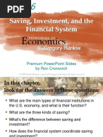 Saving, Investment, and The Financial System: Conomics