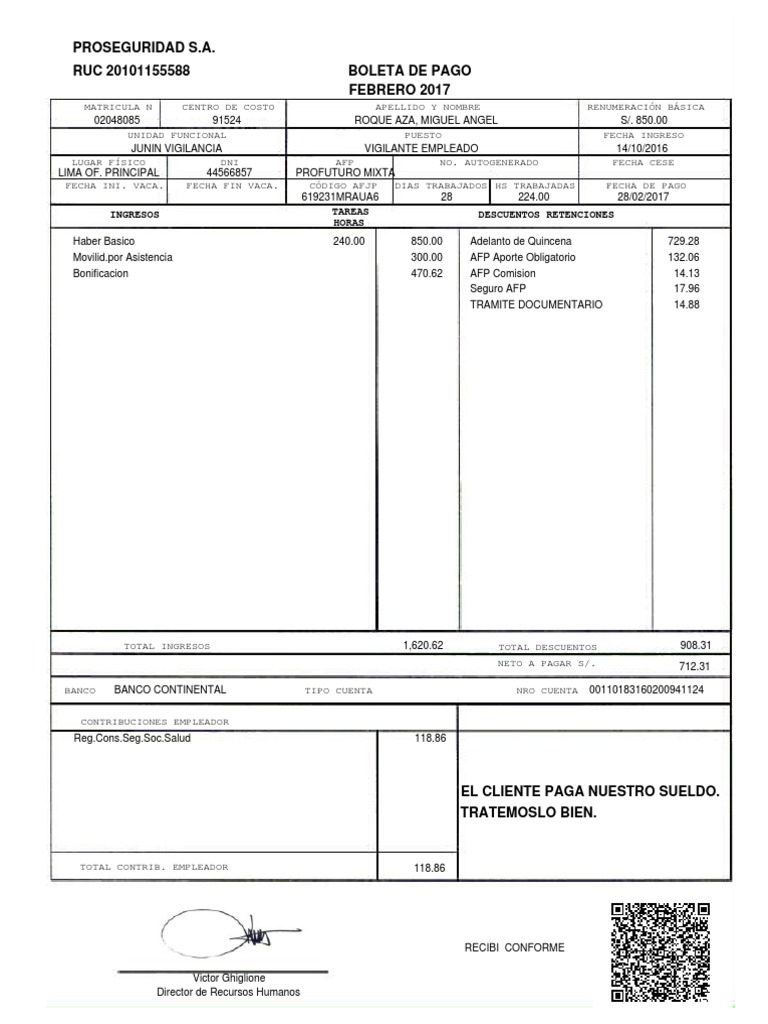 Formato Boleta De Pago Image to u