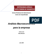 Análisis Macroeconomico para La Empresa