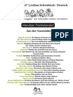 Swäbisch - Deutsch Wörterbuch