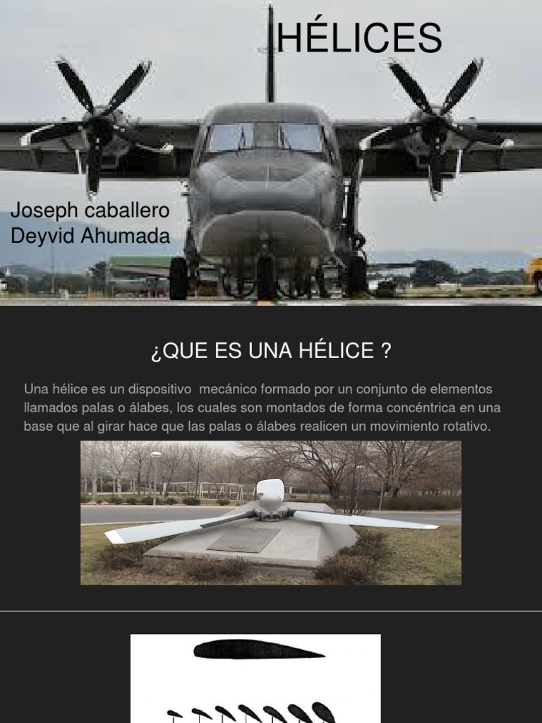 Tipos y Funcionamiento de Hélices de Avión | PDF | Hélice | Avión