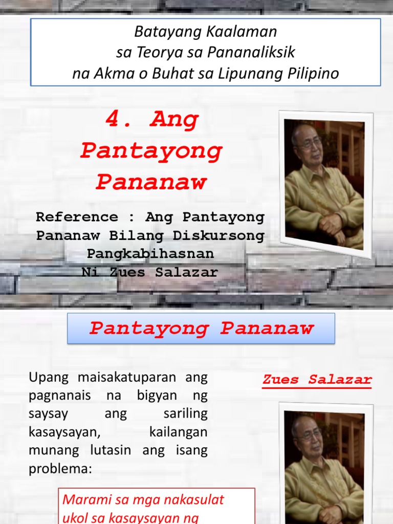 Ang Pantayong Pananaw PART 1 Powerpoint PDF