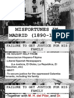Jose Rizal's Misfortunes in Madrid