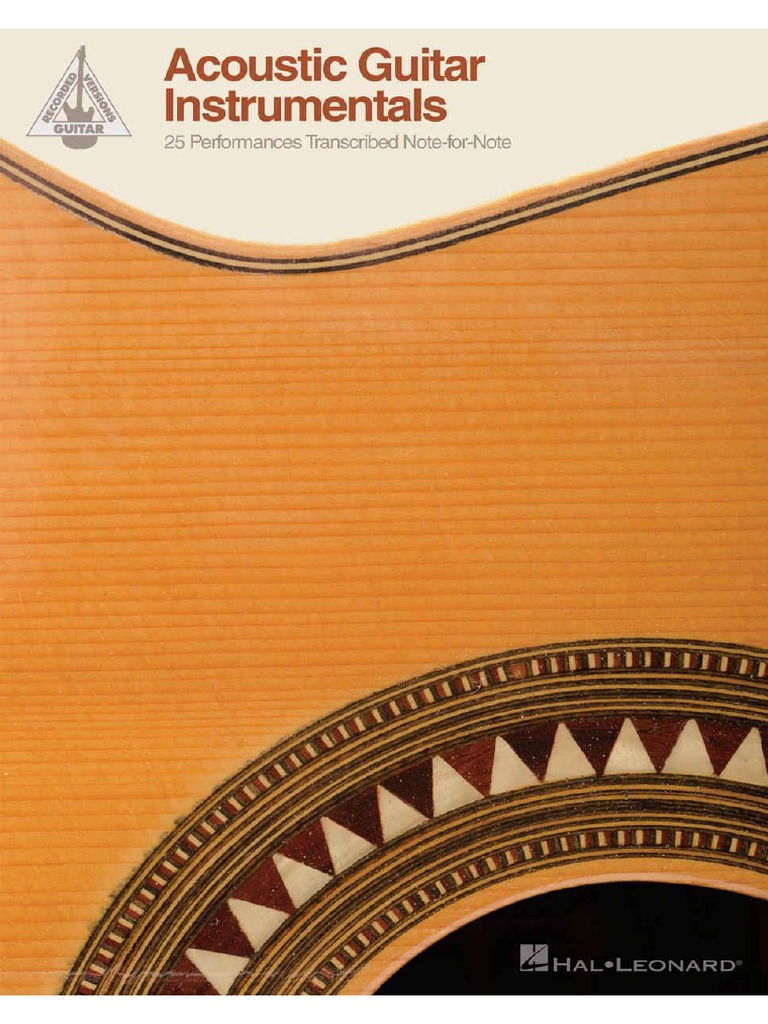 Acoustic Guitar Instrumentals - 25 Performances Transcribed Note-for ...